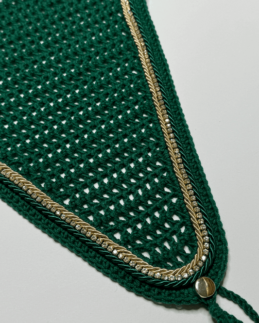 Nauszniki sparkle przedłużane (emerald)