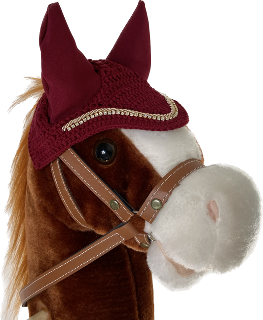 Nauszniki HOBBY HORSE dark red