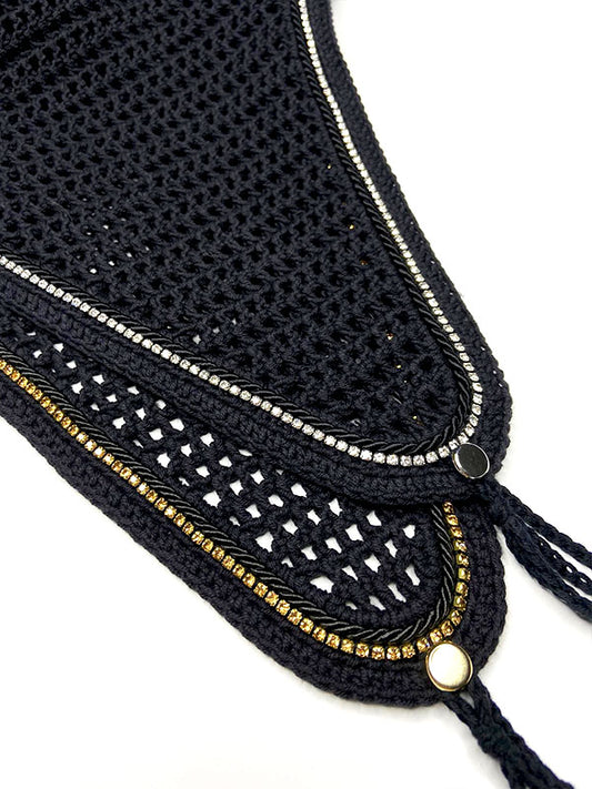 Nauszniki sparkle przedłużane (black)